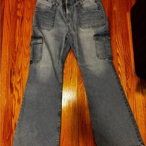 Women's Gray Bluenotes Cargo Jeans